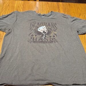 Cody James brand Deadman's Hand Graphic T-Shirt - Gray 2XL